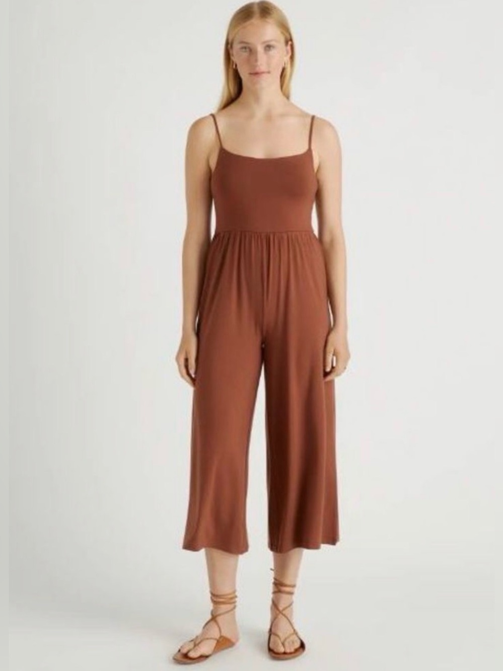 Quince Women's Tencel Jersey
Wide Leg Jumpsuit